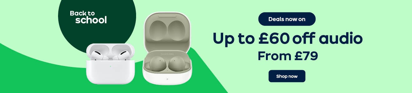 Back to school deals now on. Up to £60 off audio, from £79. Shop now